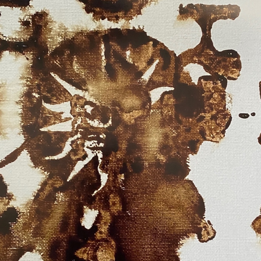 Abstract Art unique Coffee Painting Print 16“X 20” Coffee decor - Picture 2 of 5
